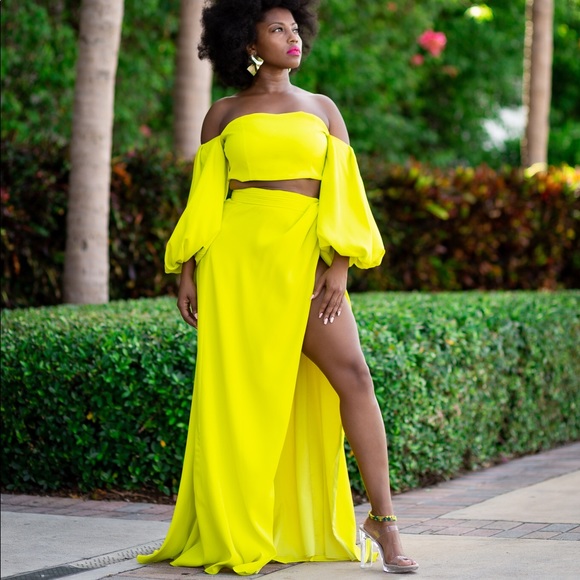 ASOS Dresses & Skirts - ASOS Yaura bandeau top & High Waist maxi skirt set